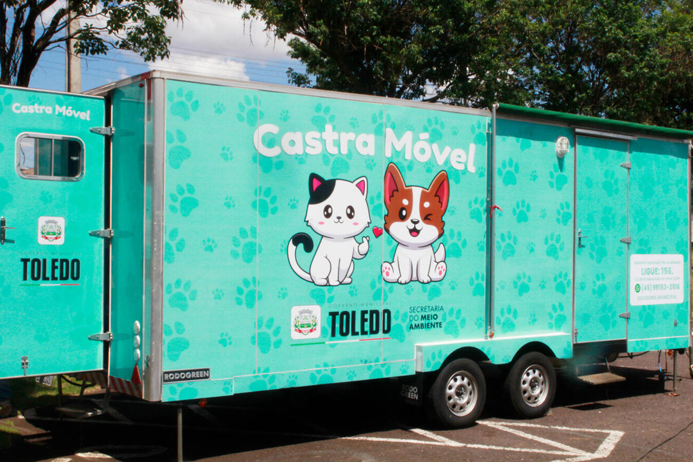 Destinados a cães e gatos machos, atendimentos do Castramóvel acontecerão, a partir desta sexta-feira (25), no Centro de Eventos Desireé Refosco