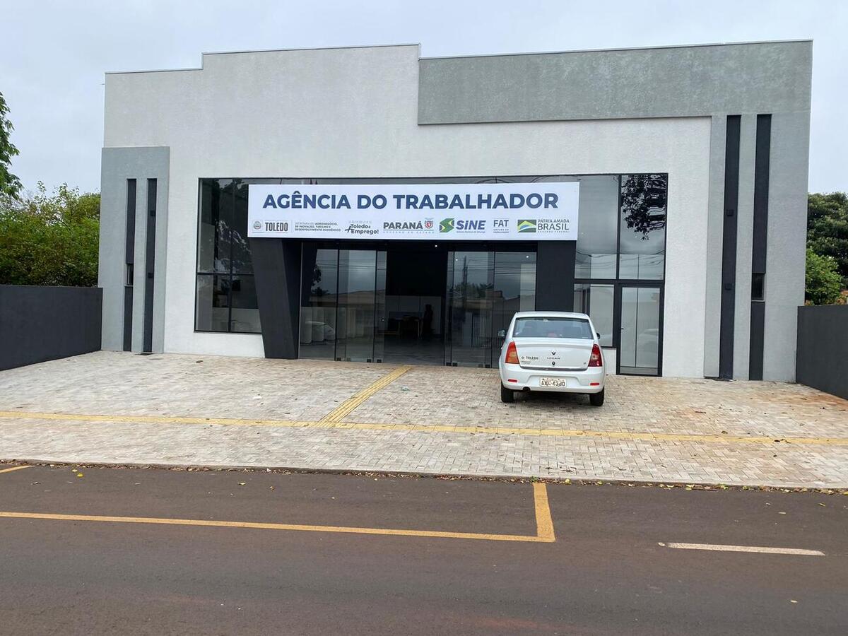 A nova sede da Agência do Trabalhador de Toledo funcionará na Av. São João, 6487, em imóvel com 476 m² de área construída, quase o dobro da atual (254 m²)