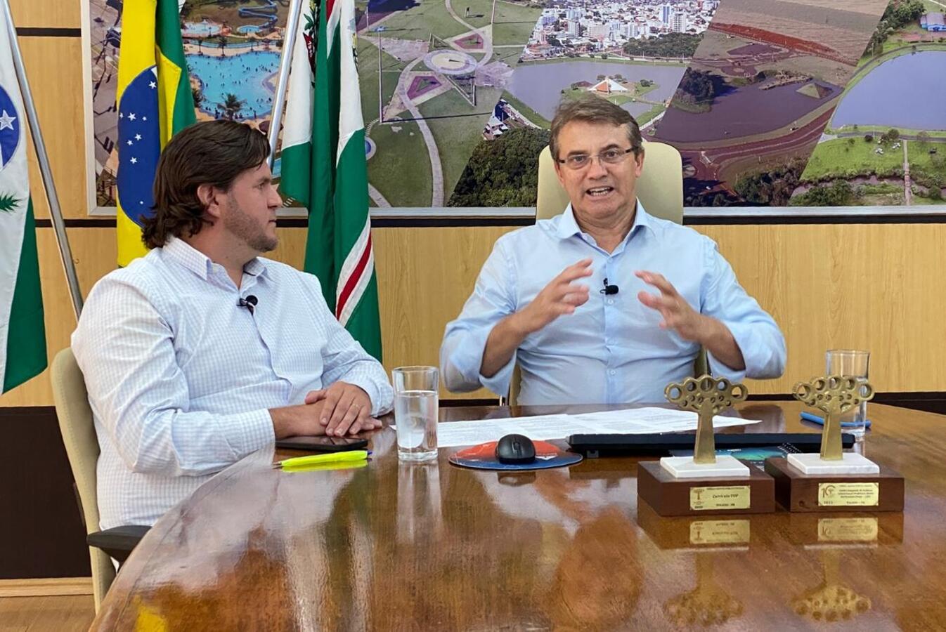 Durante live transmitida pela página da Prefeitura de Toledo no Facebook, secretário Maicon Stuani apresentou ações na área em conversa com o prefeito Beto Lunitti