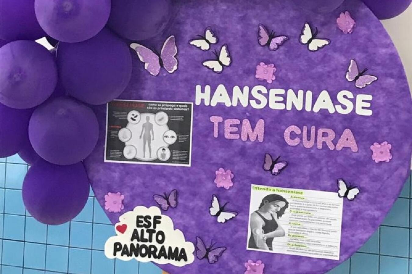 A data é alusiva ao Janeiro Roxo e tem como objetivo despertar atenção sobre os cuidados com a hanseníase, uma doença de pele que muitos acreditavam estar extinta