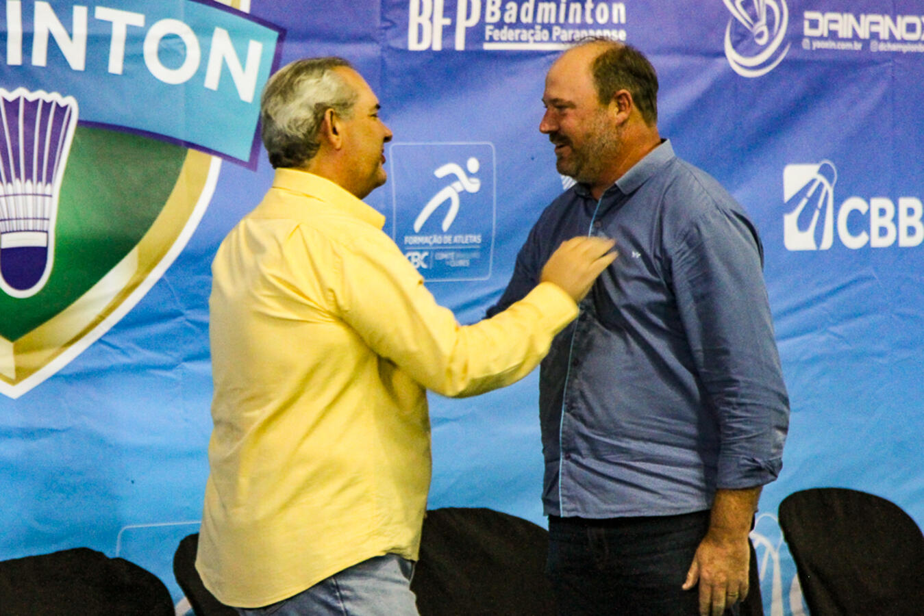 Ademar cumprimenta presidente da CBBd