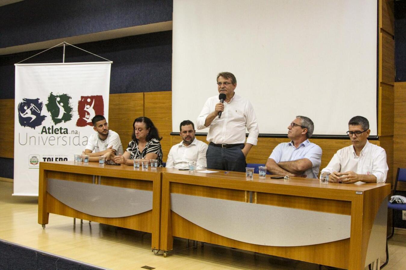 Cerimônia marca início das atividades do Atleta na Universidade em 2023 (Foto/Ricardo Morante)