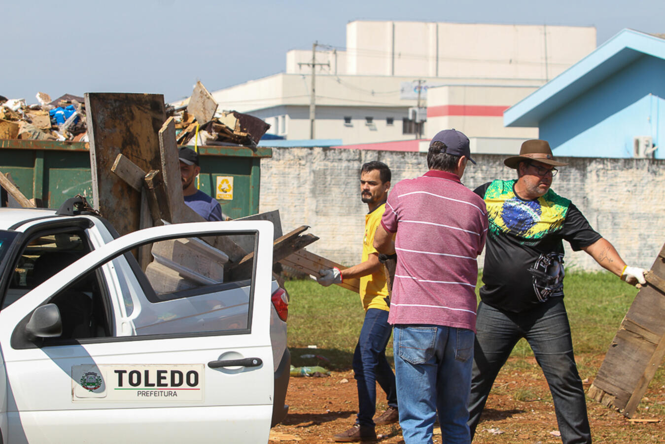 Ecoponto Itinerante recolheu mais de 40 toneladas de resíduos e recicláveis (Foto Ricardo Morante/Prefeitura de Toledo)
