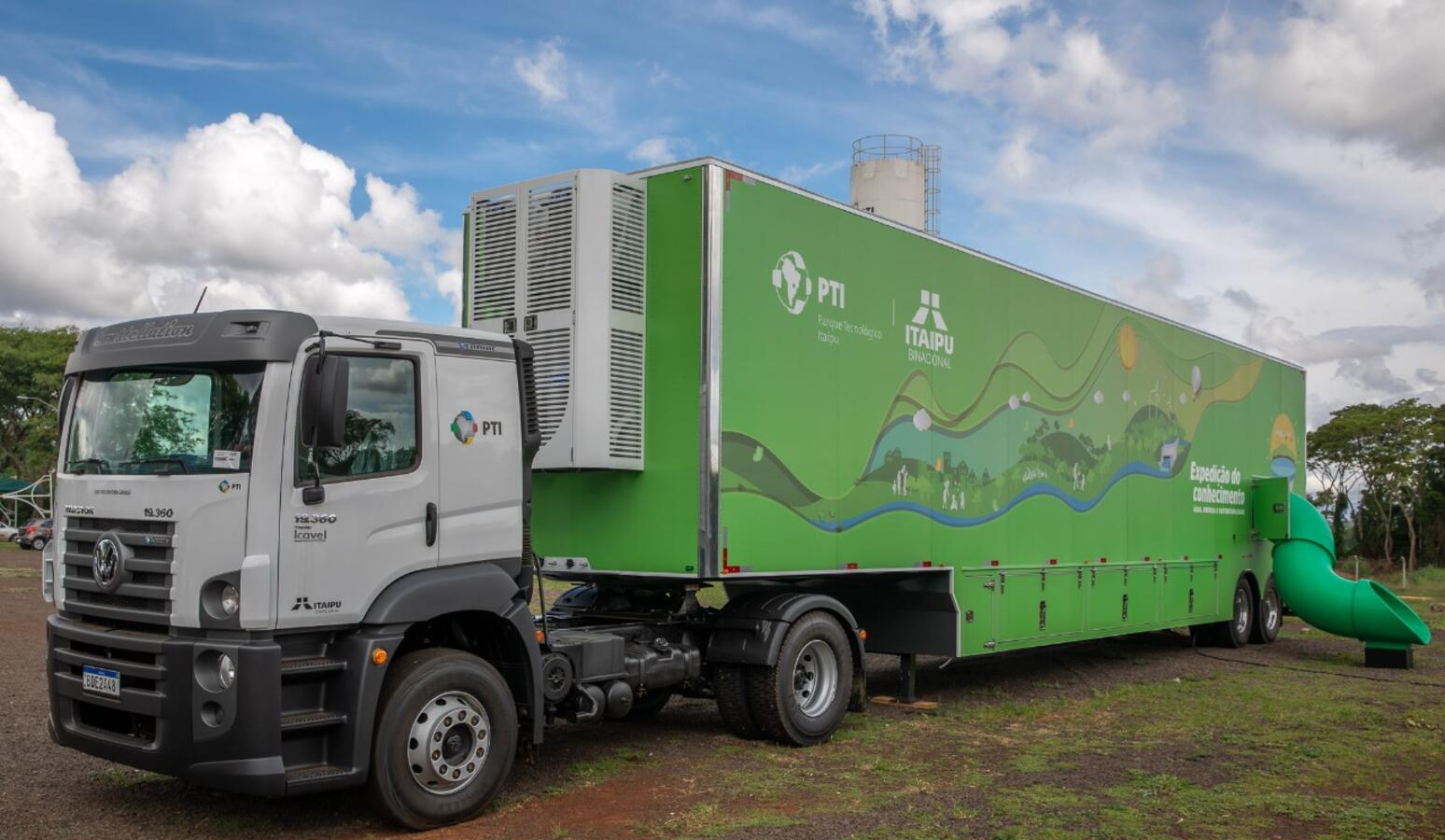 Repleto de atividades lúdicas, carreta de projeto da Itaipu Binacional e do PTI estará entre quarta e sexta (22 a 24) no Parque Ecológico Diva Paim Barth