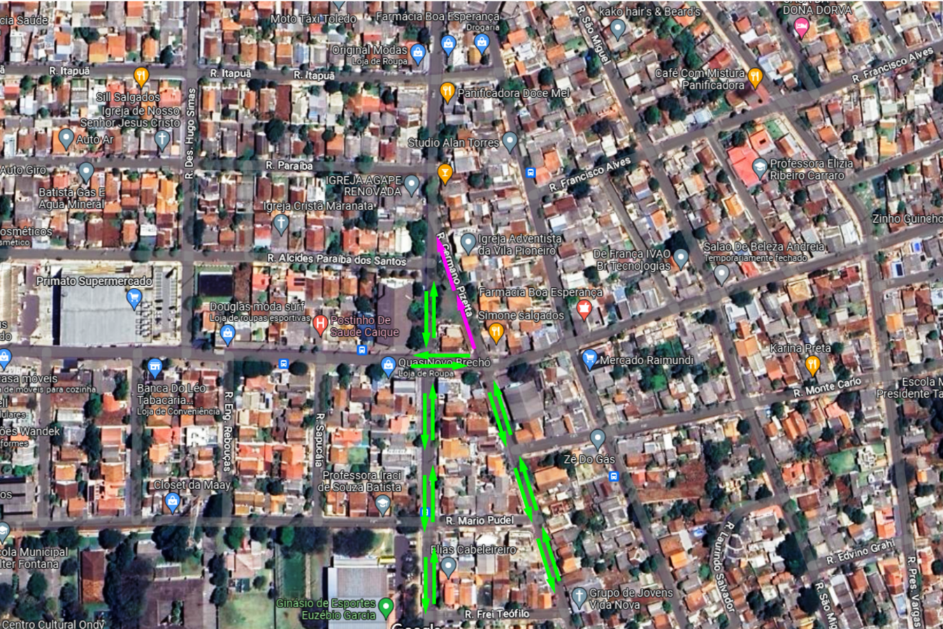Rua Germano Pizzeta tem trecho alterado para mão única