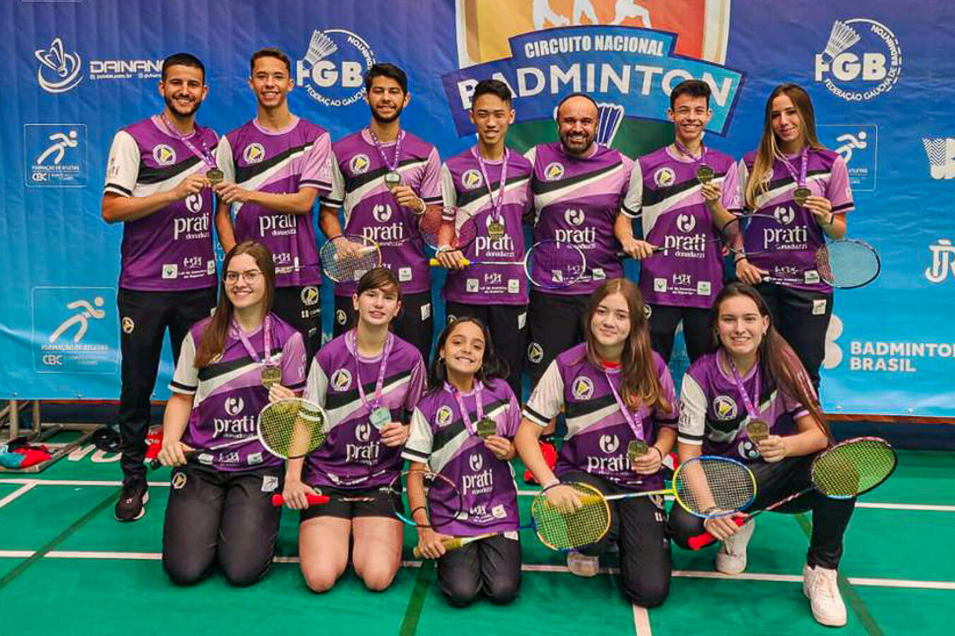 Badminton toledano retorna com 13 medalhas de brasileiro em terras gaúchas