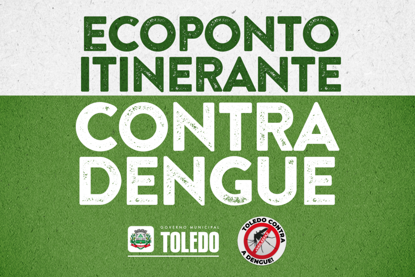 Marcada para sábado (27), ação será realizada das 8h às 12h; apoio da população na coleta e entrega de objetos que servem de criadouro para o Aedes aegypti é fundamental