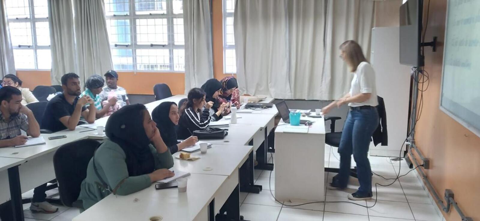 Na primeira edição, 25 imigrantes de seis países diferentes participaram das aulas de Língua Portuguesa