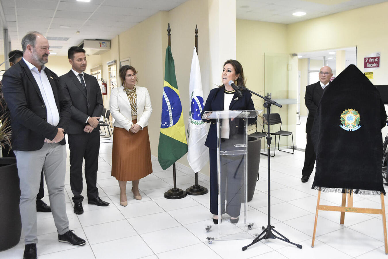Vice Ademar Dorfschmidt marcou presença na entrega da nova sede do Centro Judiciário de Solução de Conflitos e Cidadania (Cejusc) e da usina fotovoltaica do fórum trabalhista
