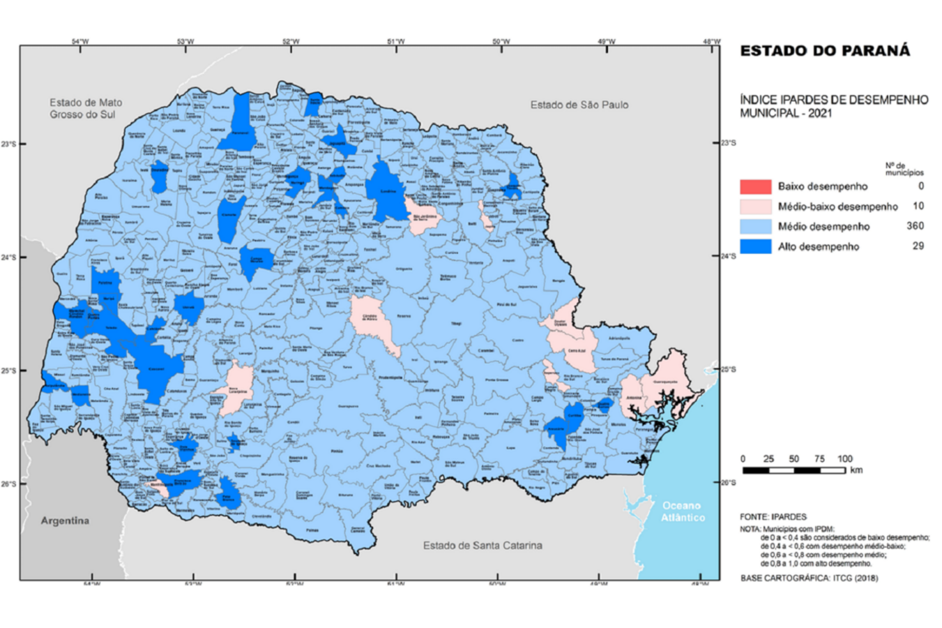 Divulgado nesta quarta (13), Índice Ipardes de Desempenho Municipal colocou a Capital Paranaense do Agronegócio (0,8618) atrás somente de Curitiba (0,8840)