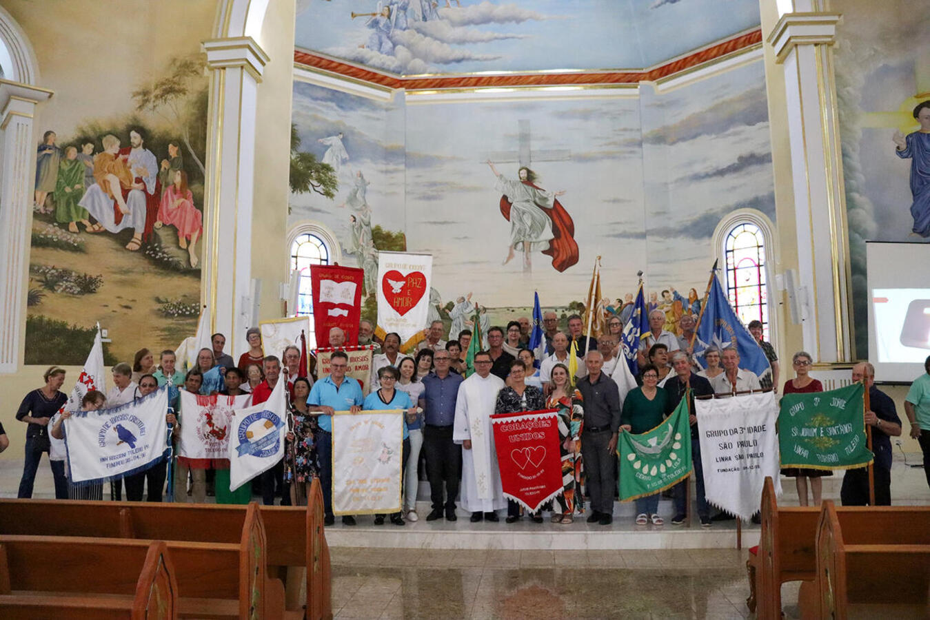 Realizada na manhã de sábado (30/9) Paróquia Menino Deus, celebração reuniu cerca de 700 pessoas em atividade alusiva aos 10 anos do Idoso em Movimento
