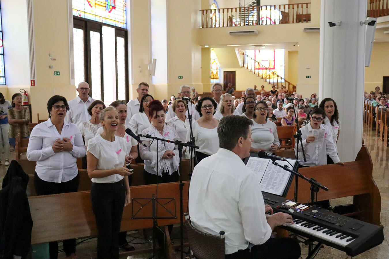 Realizada na manhã de sábado (30/9) Paróquia Menino Deus, celebração reuniu cerca de 700 pessoas em atividade alusiva aos 10 anos do Idoso em Movimento