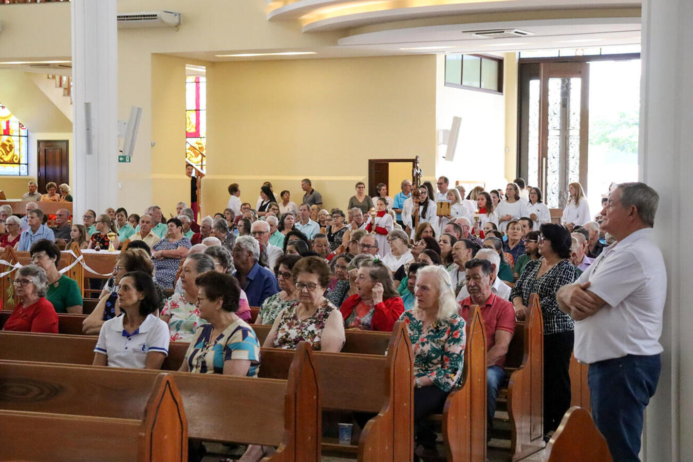 Realizada na manhã de sábado (30/9) Paróquia Menino Deus, celebração reuniu cerca de 700 pessoas em atividade alusiva aos 10 anos do Idoso em Movimento