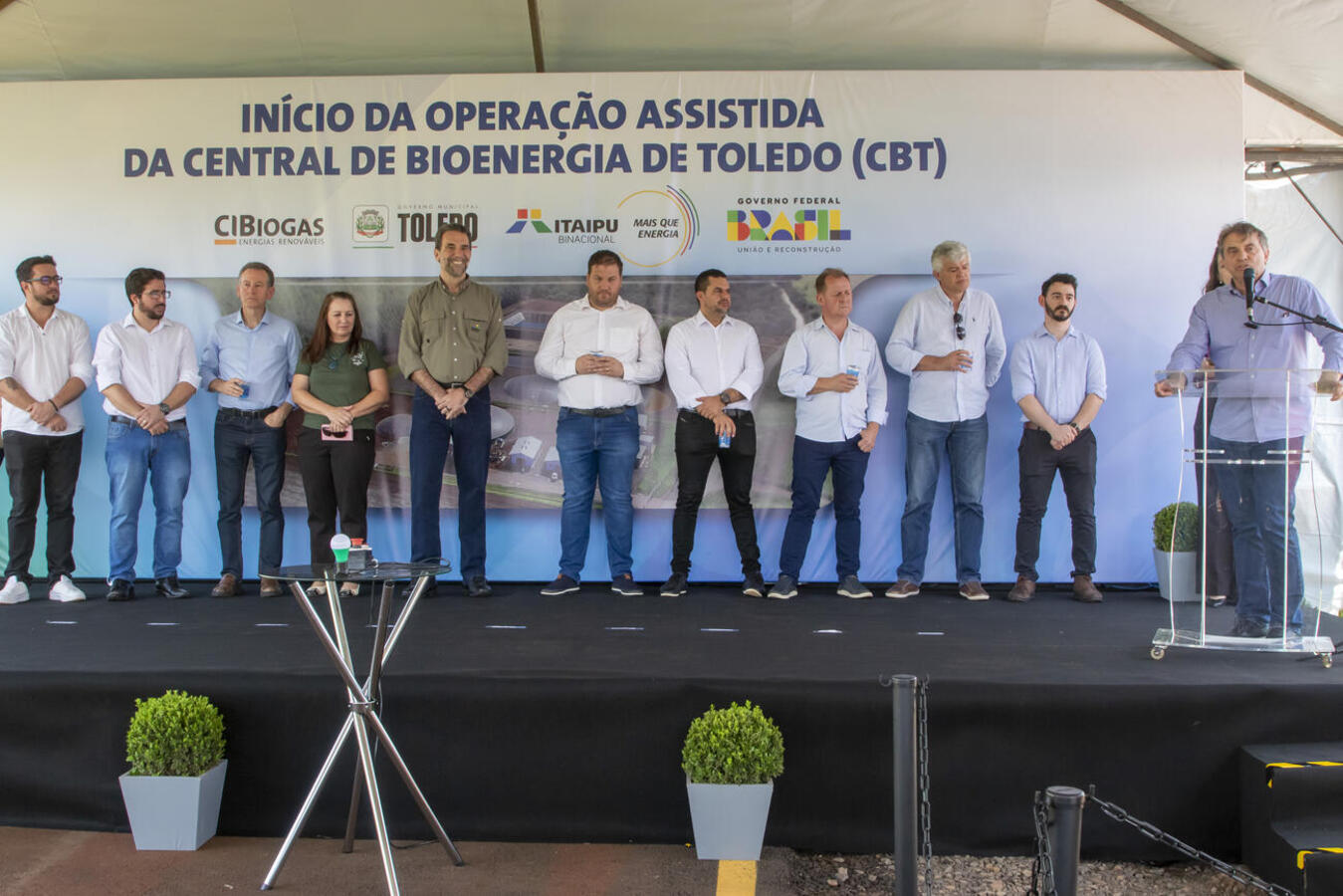 Início das operações da Central de Bionergia de Toledo ocorreu na manhã desta quarta (11) em solenidade que contou o diretor-geral brasileiro da Itaipu Binacional