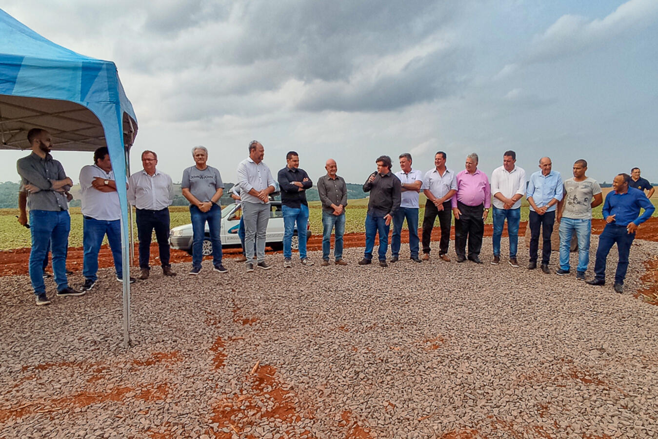 Ato marca o lançamento da pedra fundamental do Lote Social