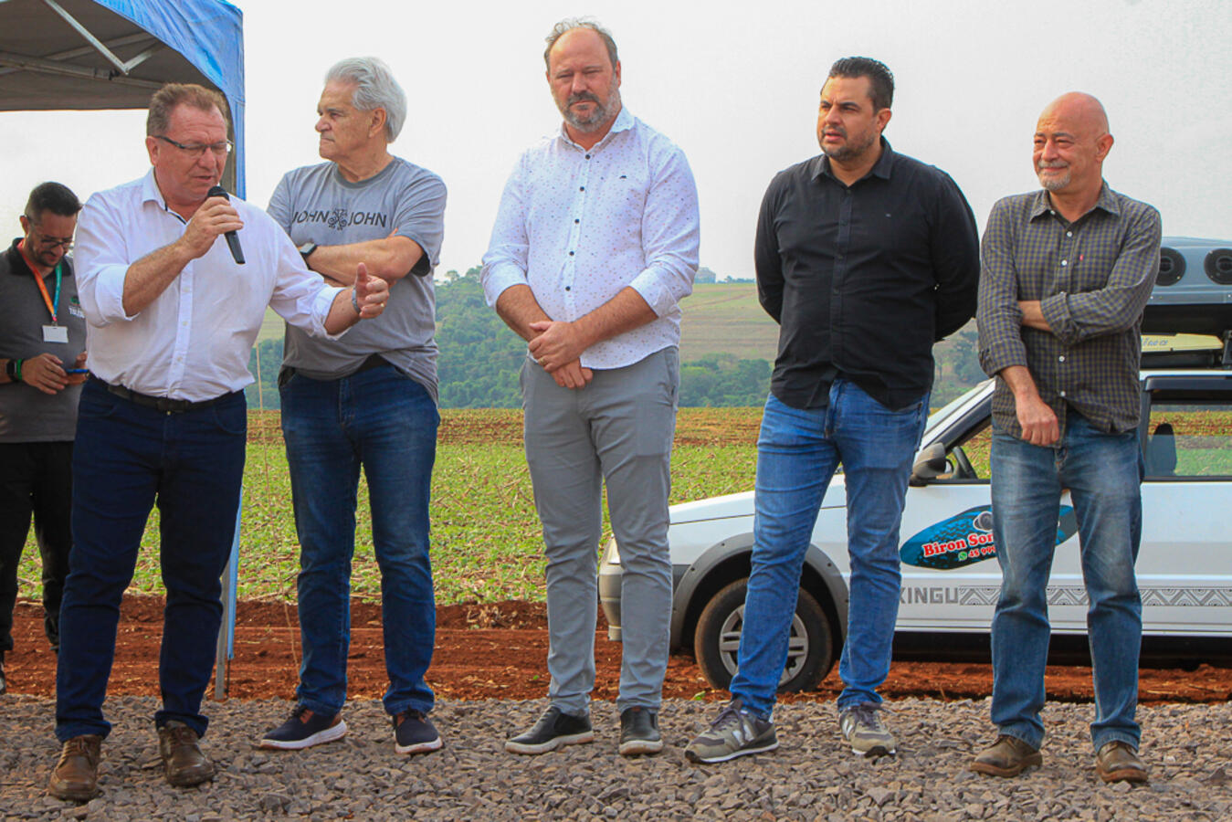 Ato marca o lançamento da pedra fundamental do Lote Social