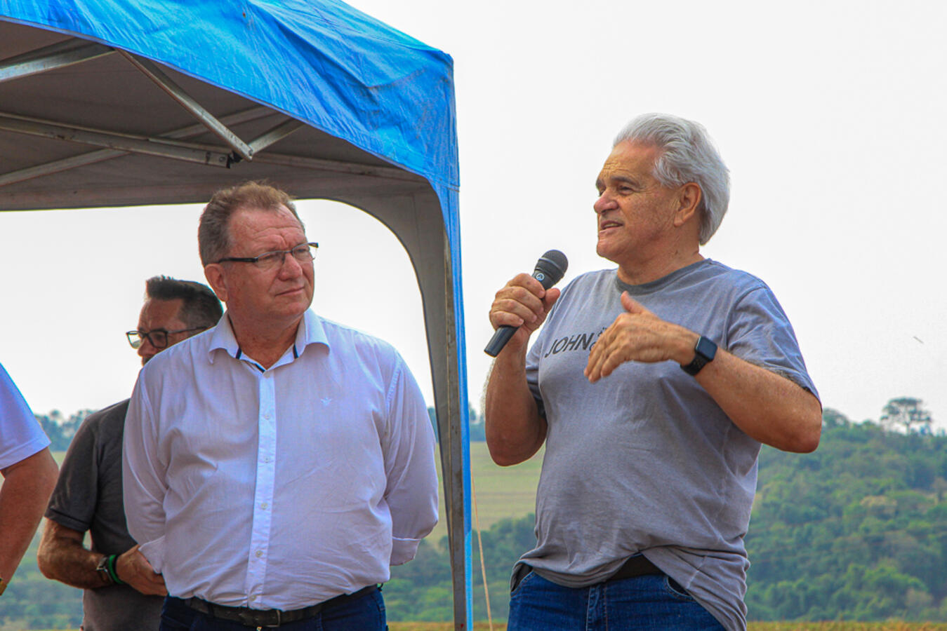 Ato marca o lançamento da pedra fundamental do Lote Social