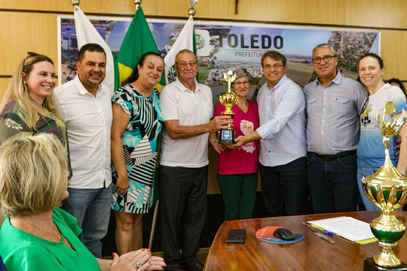 Premiação dos Jogos dos Idosos de Toledo foi entregue com a presença de 36 entidades na Sala de Reuniões da Prefeitura