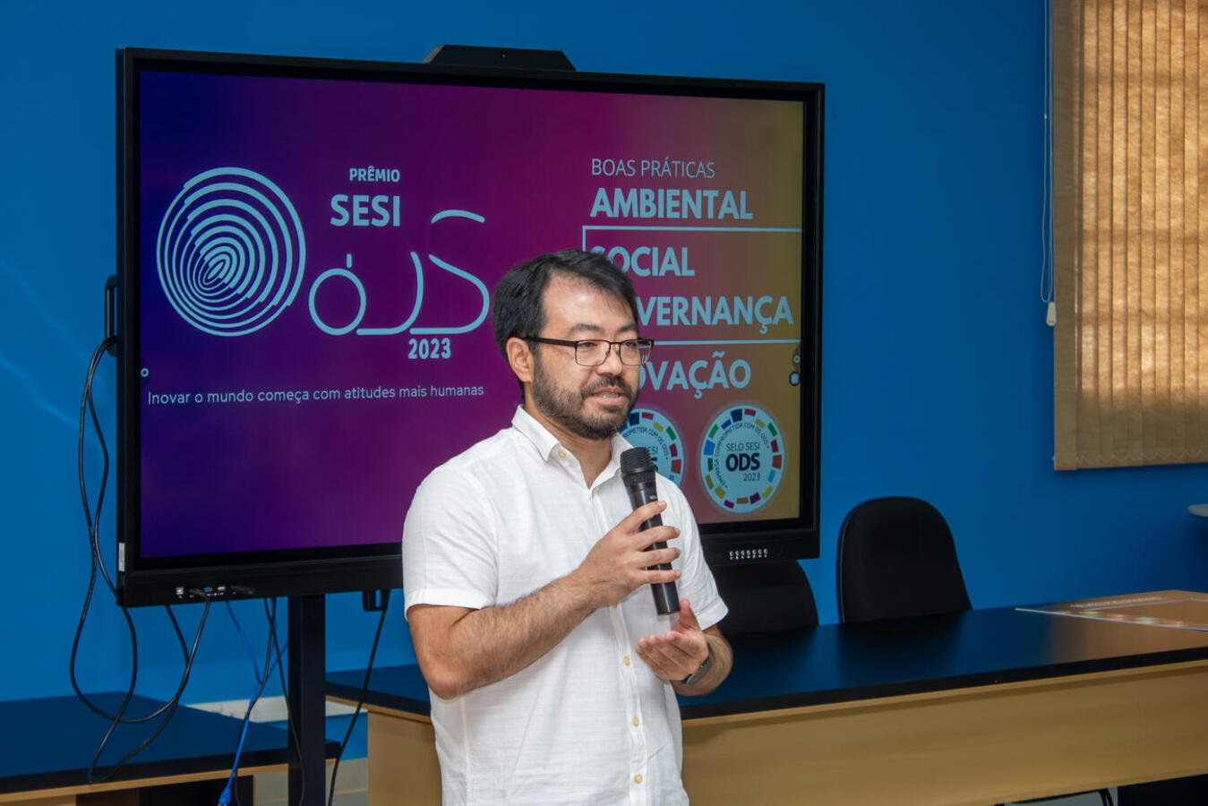 Empresas e instituições do terceiro setor de Toledo, Marechal Cândido Rondon e Terra Roxa foram homenageadas com o Selo Sesi ODS. Crédito das fotos: Jakson Farias