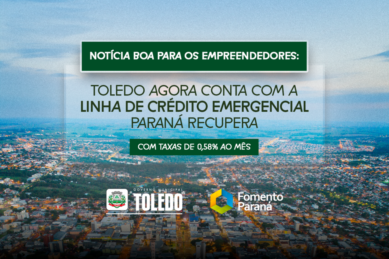 Na tarde desta quinta-feira (9), representantes da administração municipal de Toledo, da Garanticoop, instituição integrante da Sociedade Central Garantidora de Crédito (SGC), e das cooperativas de crédito se reuniram na Sala de Reuniões do Gabinete do Prefeito para anunciar uma nova iniciativa em prol dos microempreendedores individuais (MEIs) e microempresas. O encontro teve como pauta principal a apresentação de uma nova linha de crédito focada para estes públicos.  Antes disso, o diretor-presidente da G