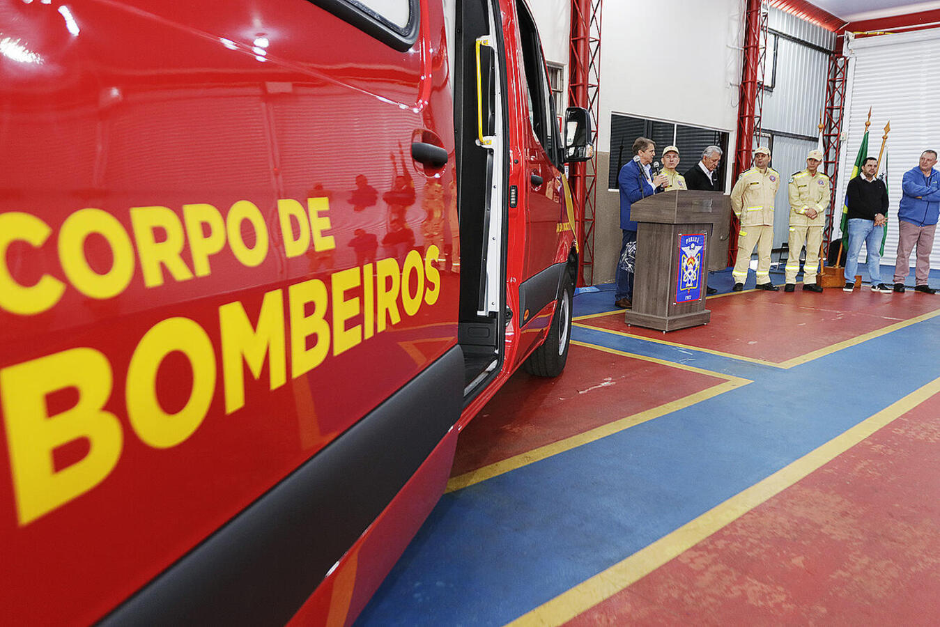 Durante a cerimônia de entrega da nova ambulância no Corpo de Bombeiros foi divulgado a diminuição de acidentes de trânsito em Toledo