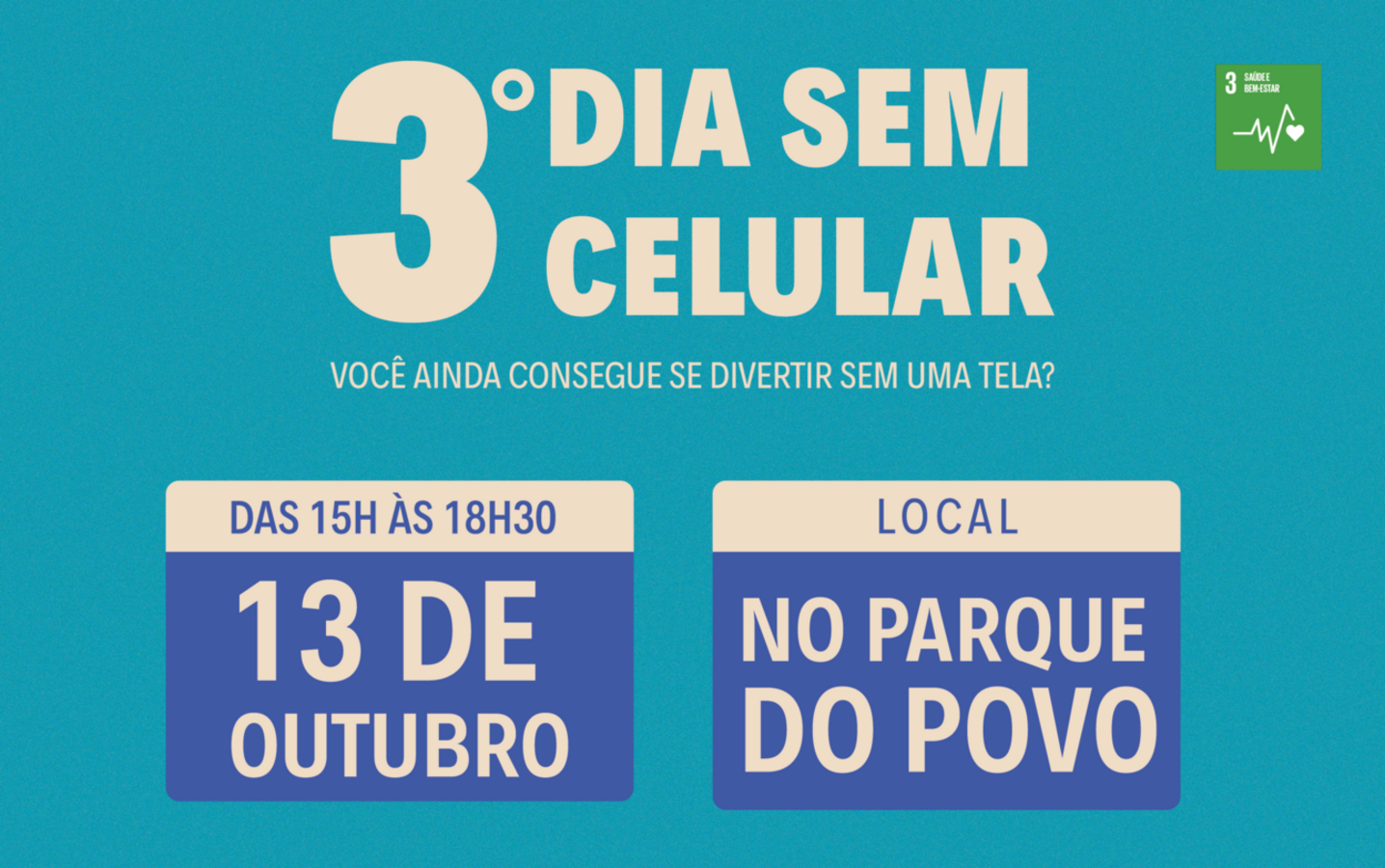 O Núcleo dos Objetivos de Desenvolvimento Sustentável (Núcleo ODS) de Toledo está desafiando a população a passar um dia de lazer sem o uso do celular 