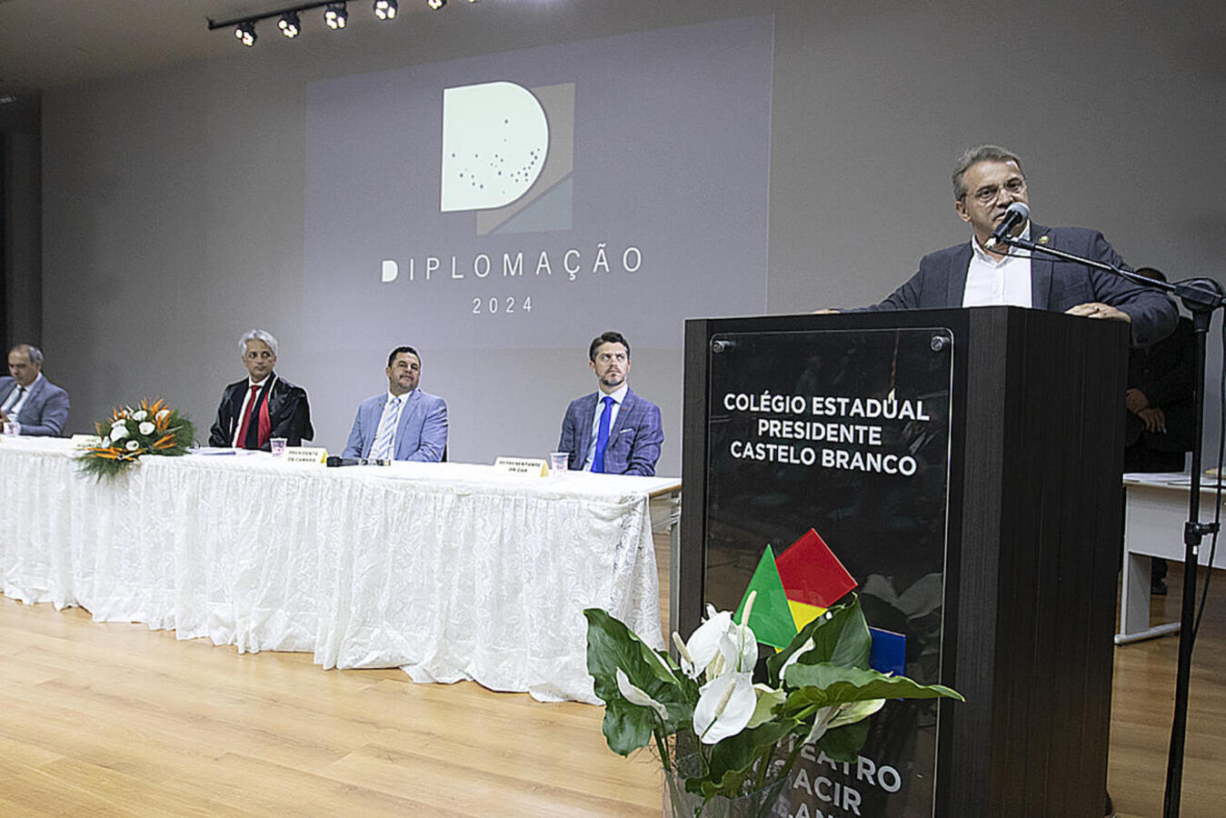 O evento aconteceu nesta terça-feira (17) no anfiteatro Moacir Galante, no Colégio Estadual Presidente Castelo Branco (Premen)