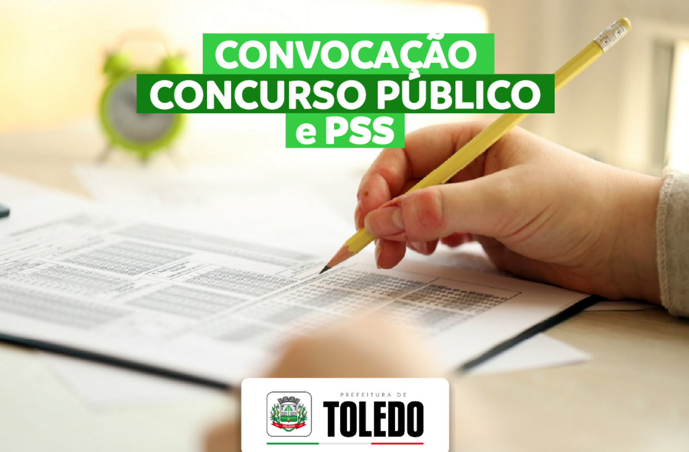 Os aprovados no Concurso Público e o Processo Seletivo Simplificado do município de Toledo tem até o dia 24 para se apresentar