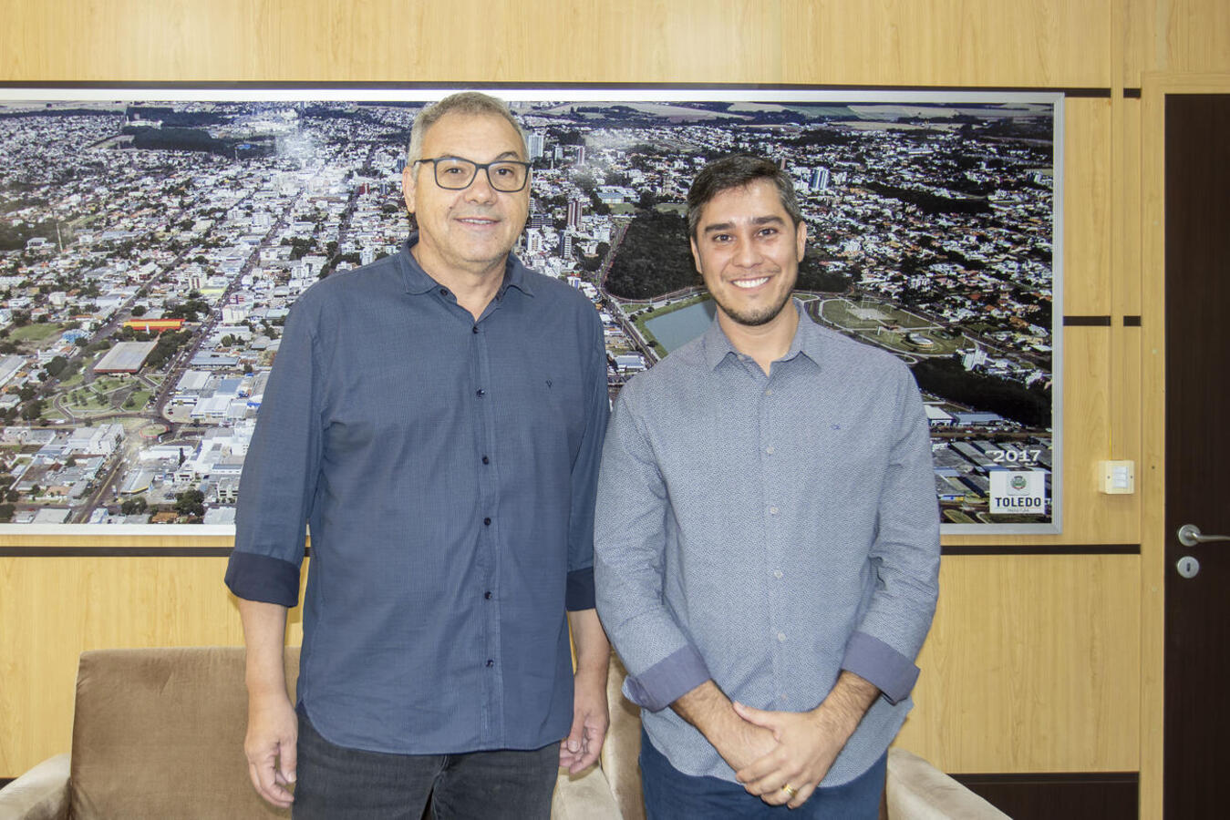 João Geraldo Barros foi recebido pelo prefeito Mario Costenaro para tratar de futuras parcerias entre MPA e a Prefeitura de Toledo