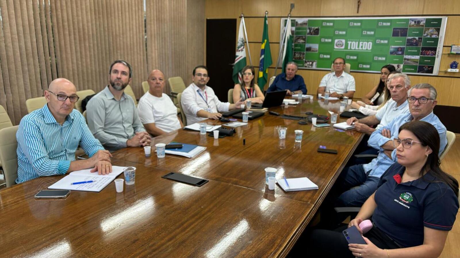 A reunião tratou da apresentação da empresa e a viabilidade da implantação em Toledo