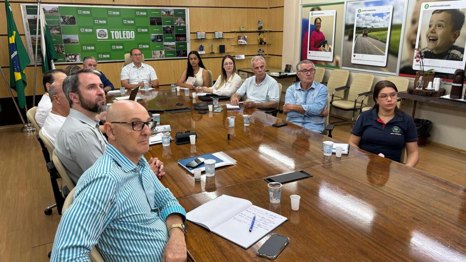 A reunião tratou da apresentação da empresa e a viabilidade da implantação em Toledo