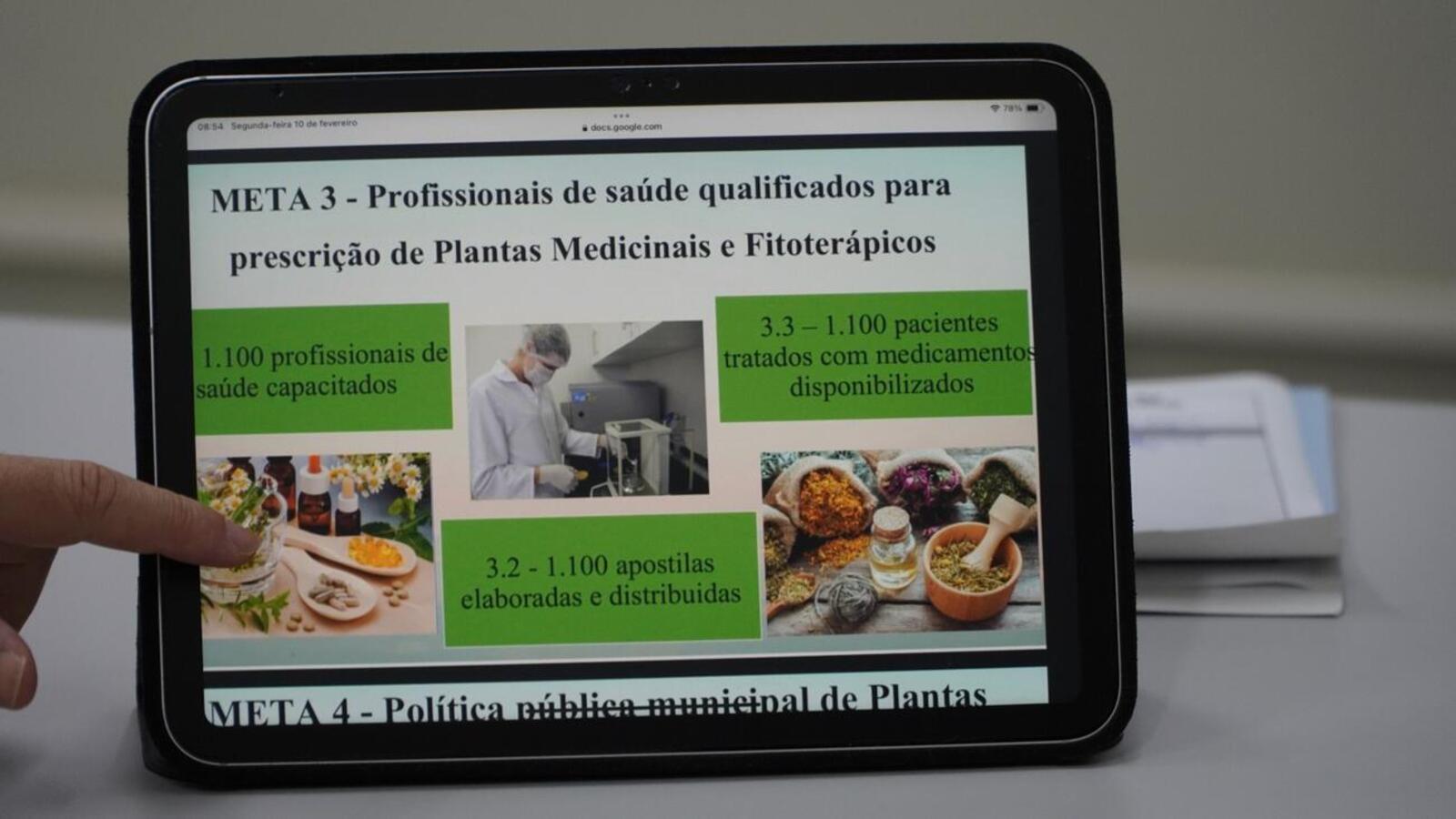 Representante da Sustentec/Itaipu se reuniu com a Secretaria de Saúde para realizar projetos de incentivo e manejo de plantas medicinais 
