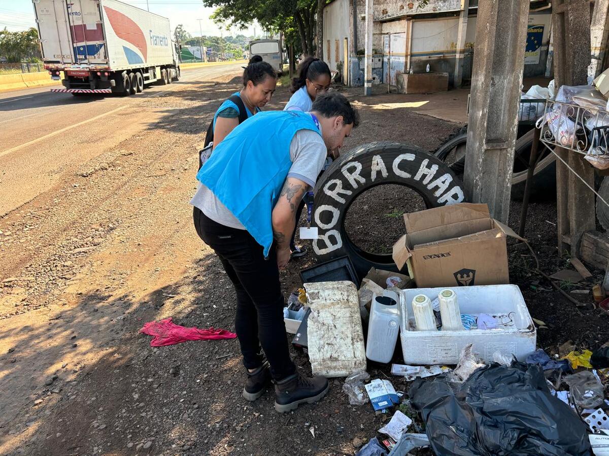 Cerca de 15 agentes comunitários de saúde foram ao Jardim Concórdia e Jardim Independência para conscientizar a comunidade