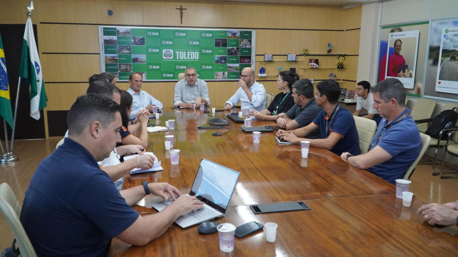 O encontro aconteceu na manhã desta sexta-feira (14) para discutir e alinhar detalhes para a realização de um fórum técnico da Copel com demais autoridades
