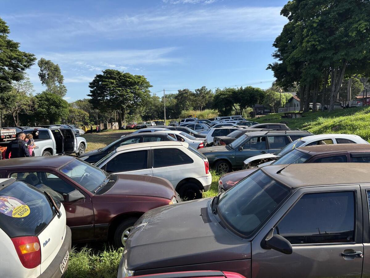Serão dois dias para retirada dos veículos pelos compradores, com objetivo de realizar rodízio de veículos e desocupar espaço no pátio