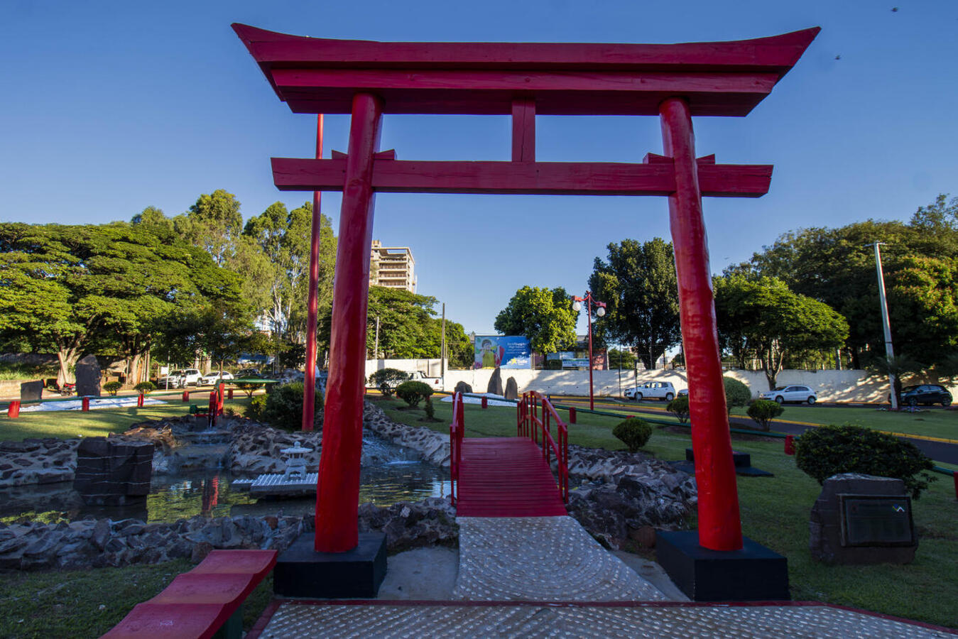 A Secretaria da Infraestrutura Rural e Urbana e de Serviços Públicos estará inaugurando a Praça do Japão neste sábado (3) a partir das 11h