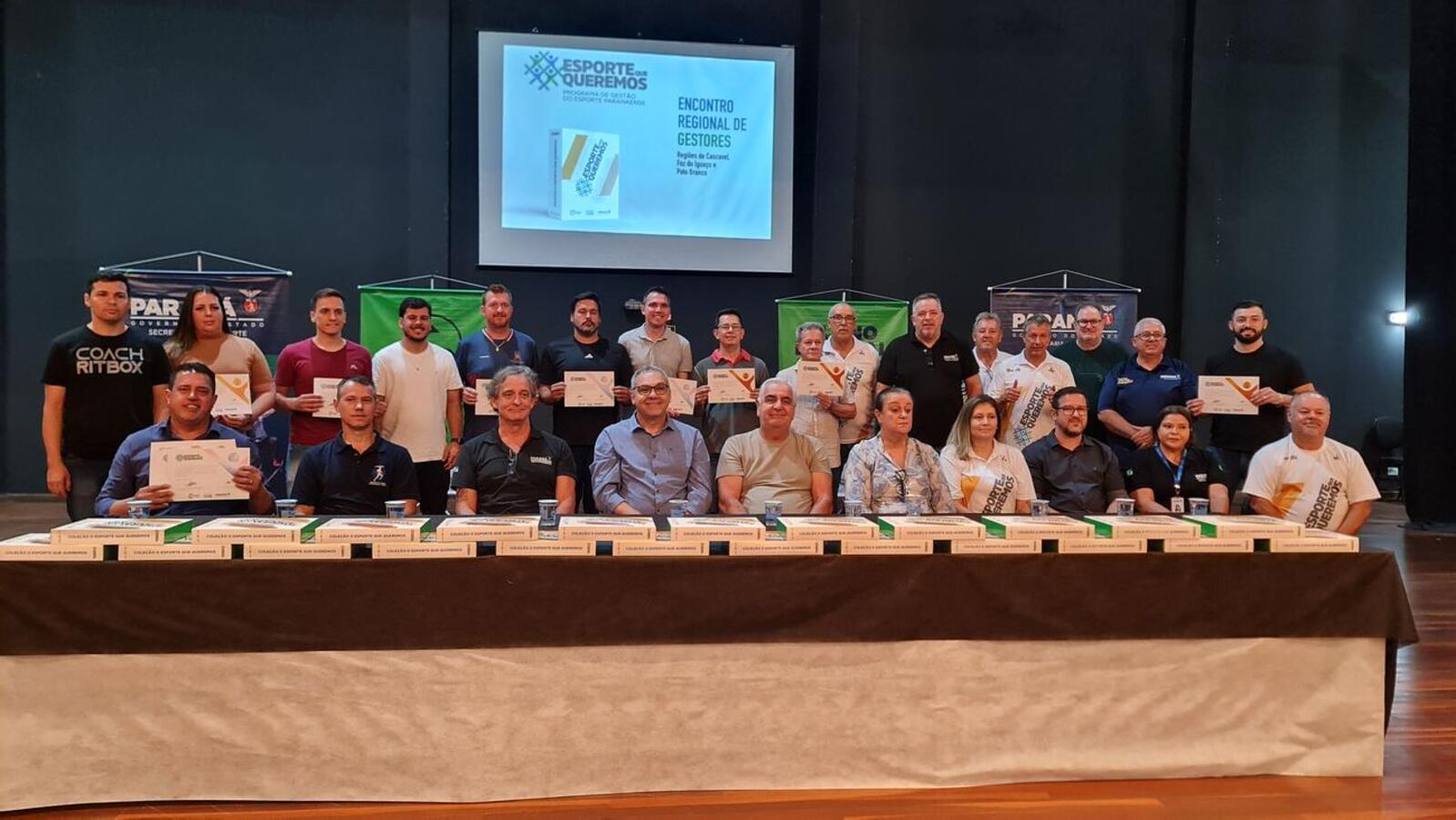 As certificações foram entregues na abertura da 2ª Etapa da Conferência Estadual do Esporte, realizada no auditório da Unioeste em Toledo