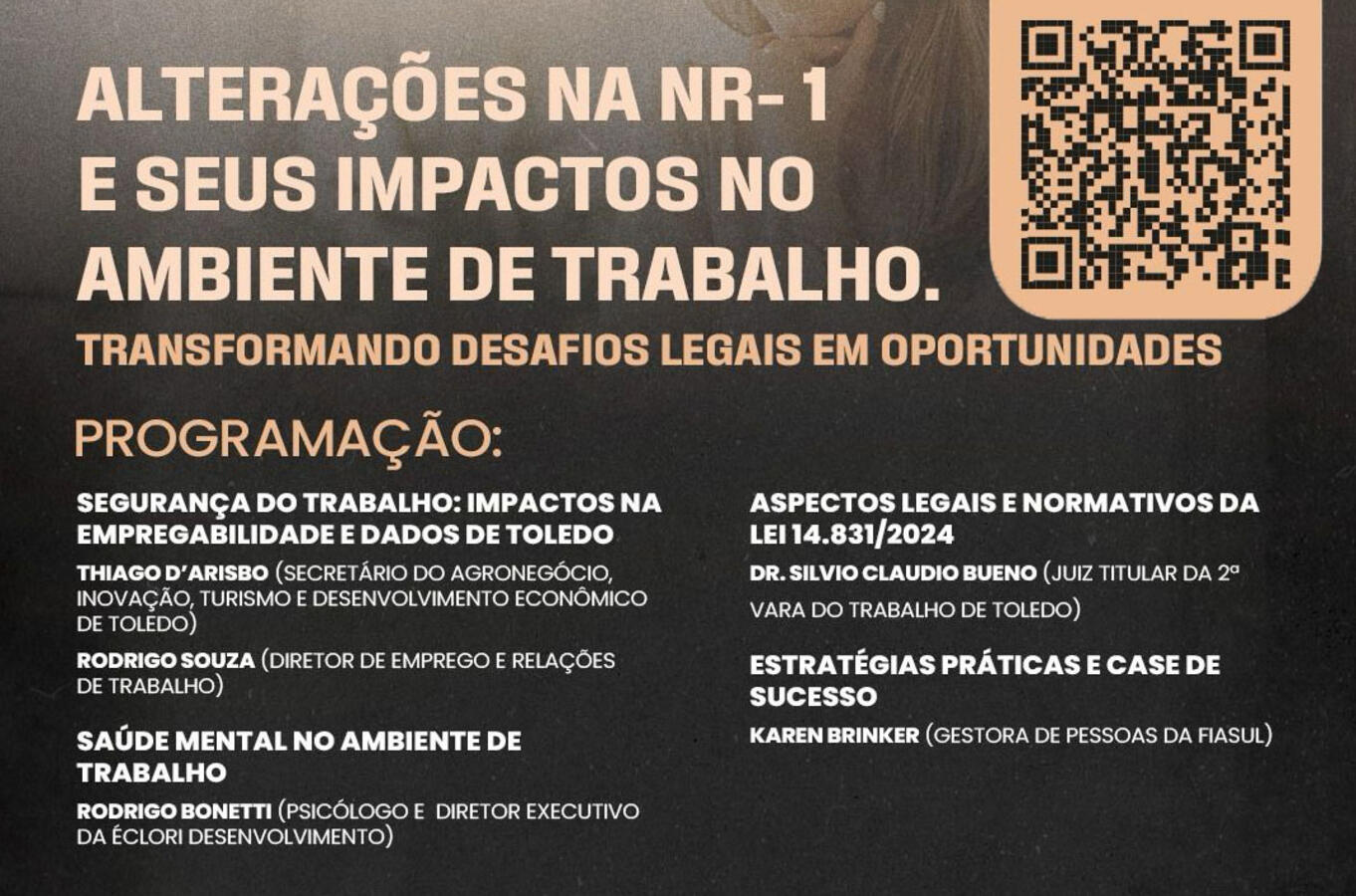 Encontro é voltado para gestores de empresas e recursos humanos e conta com palestras e debates