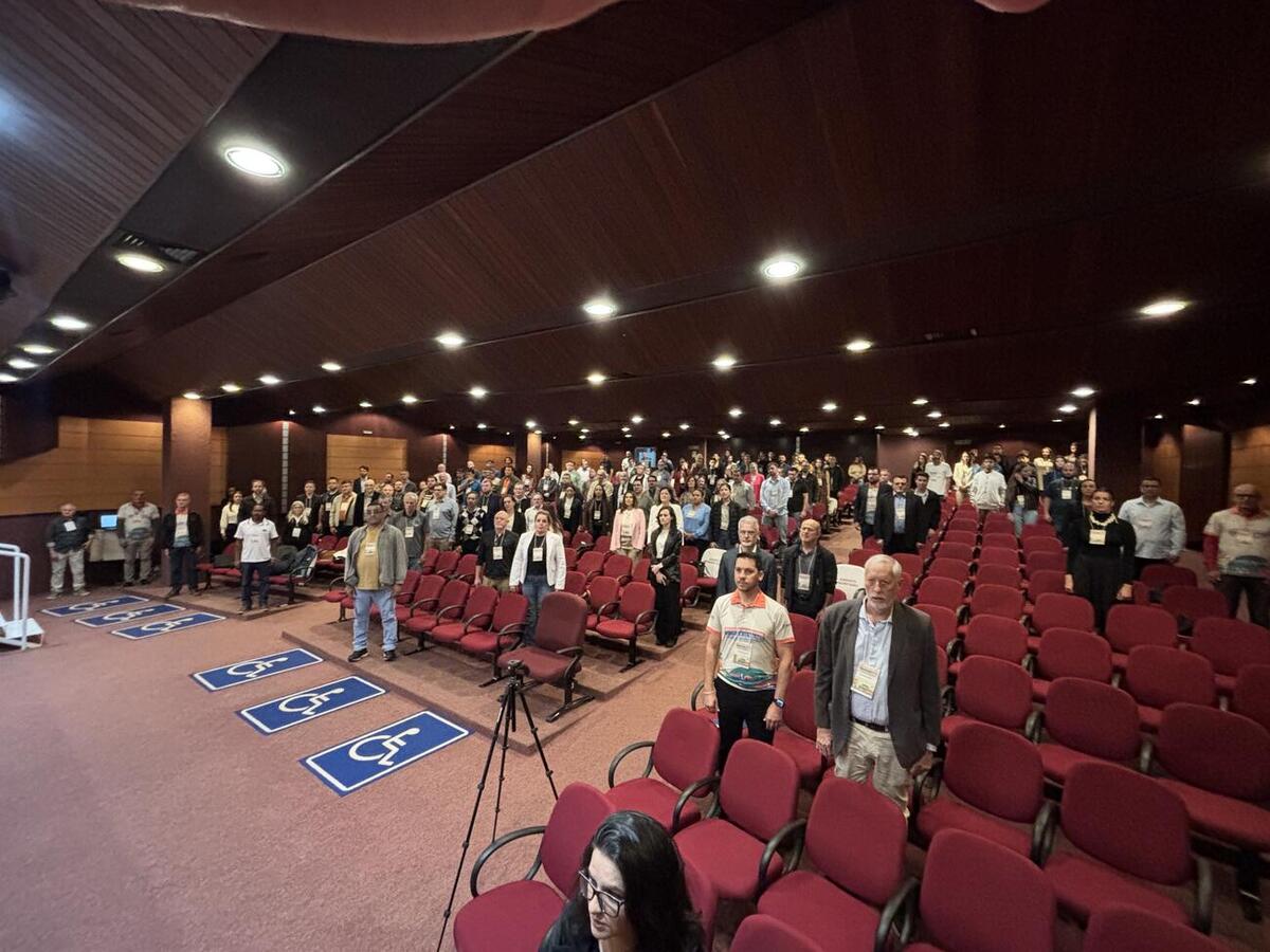 Foi realizada palestra sobre planejamento urbano, em cerimônia com diversas autoridades municipais