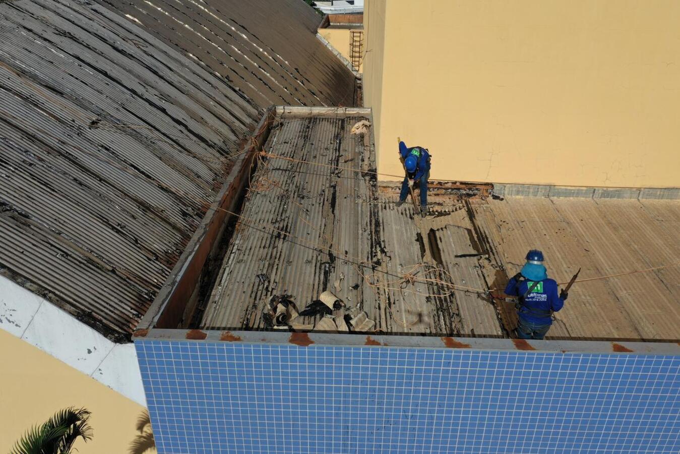 A previsão para o término das obras de reforma do Teatro Municipal de Toledo são para o mês de julho