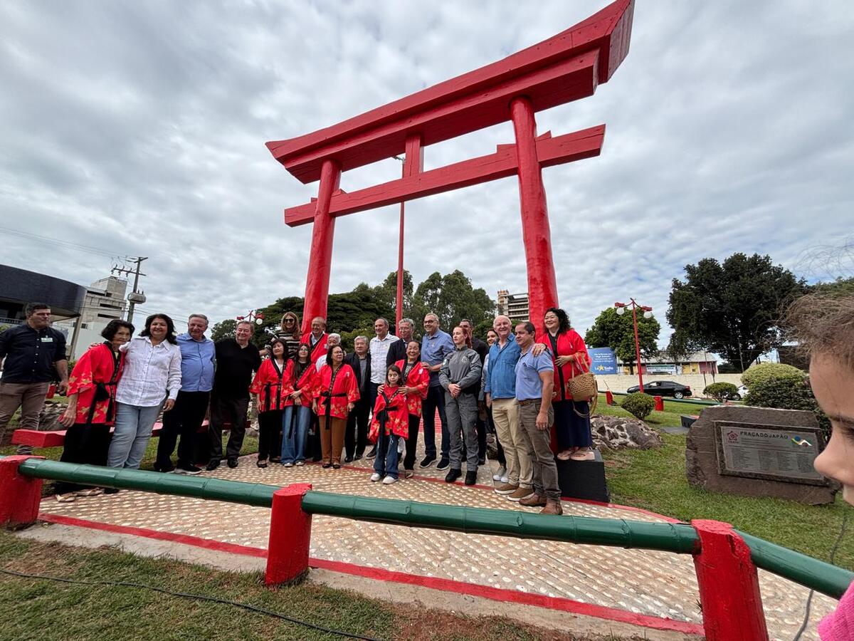 Espaço agora conta com cascata, roda d’água, ponte, e um portão Torii, símbolo do Japão