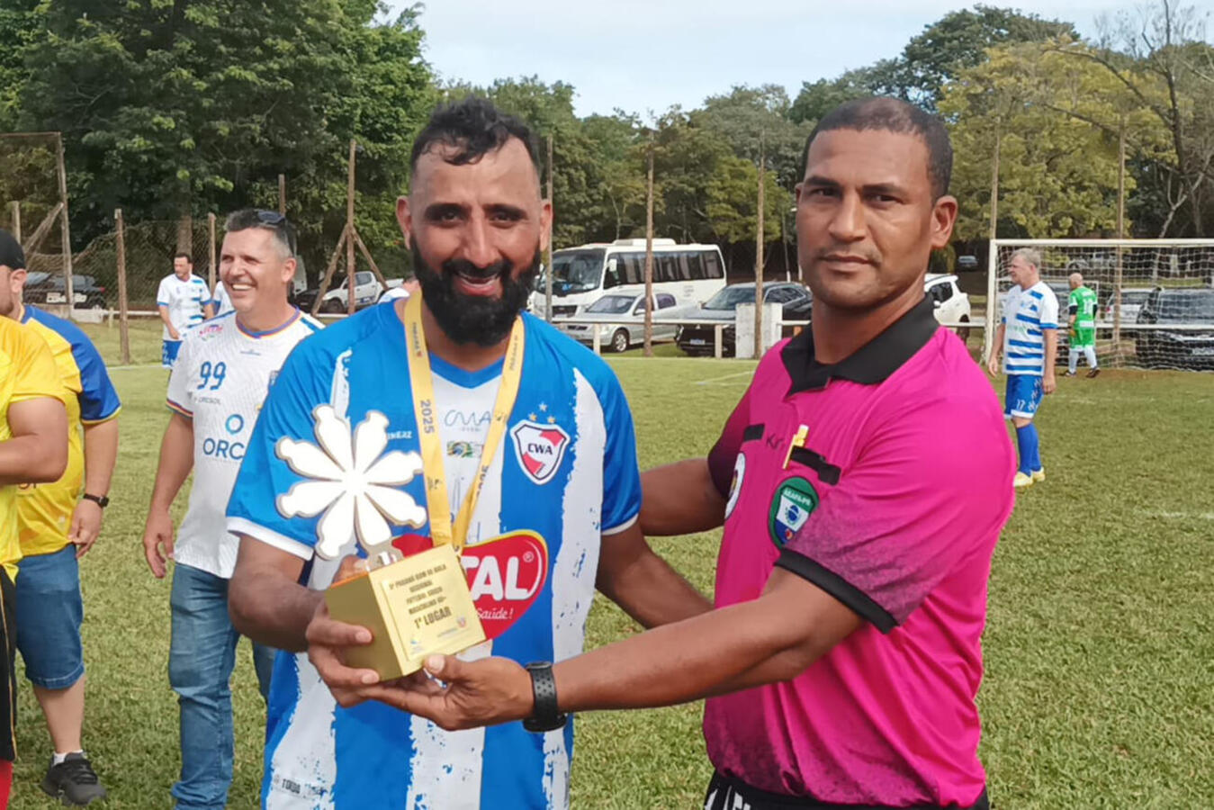 Representado pela equipe CWA Ansolin, campeã da Taça Mauro Maiorki de Futebol Sete, município conquistou vaga para fase macrorregional da categoria 40+