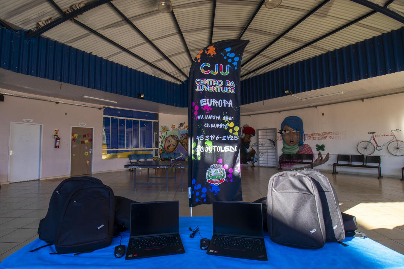 Equipamentos serão utilizados para atividades formativas de adolescentes dos programas sociais nos CJUs Coopagro e Europa