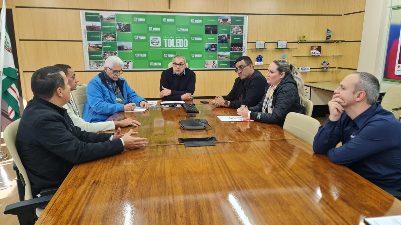 O grupo aproveitou para apresentar a coordenação do Núcleo Setorial de Imobiliárias da Associação Comercial e Empresarial de Toledo (Acit)