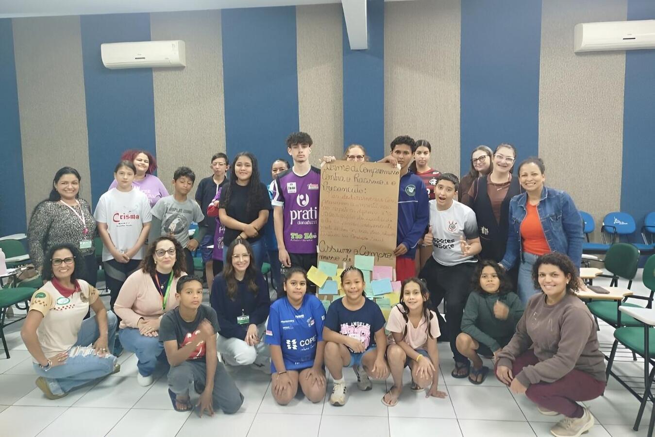 Realizada com adolescentes, atividade nesta segunda-feira (21) foi promovida em parceria com instituições da RPS, vinculada ao Plano Operativo Municipal