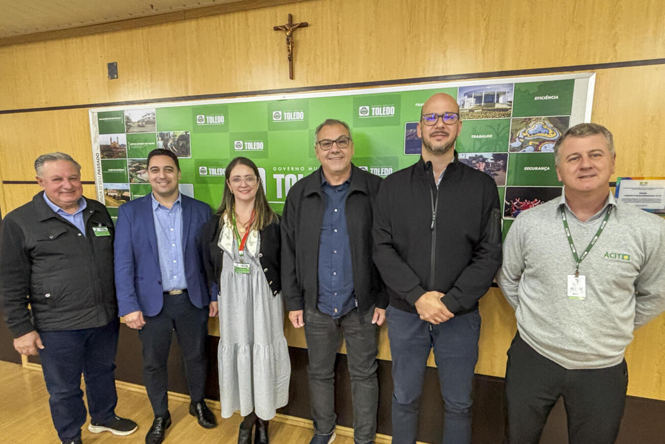 Prefeito Mario Costenaro recebeu o presidente da Associação Comercial e Empresarial de Toledo, Cristiano Dall’Oglio da Rocha, para troca de ideias