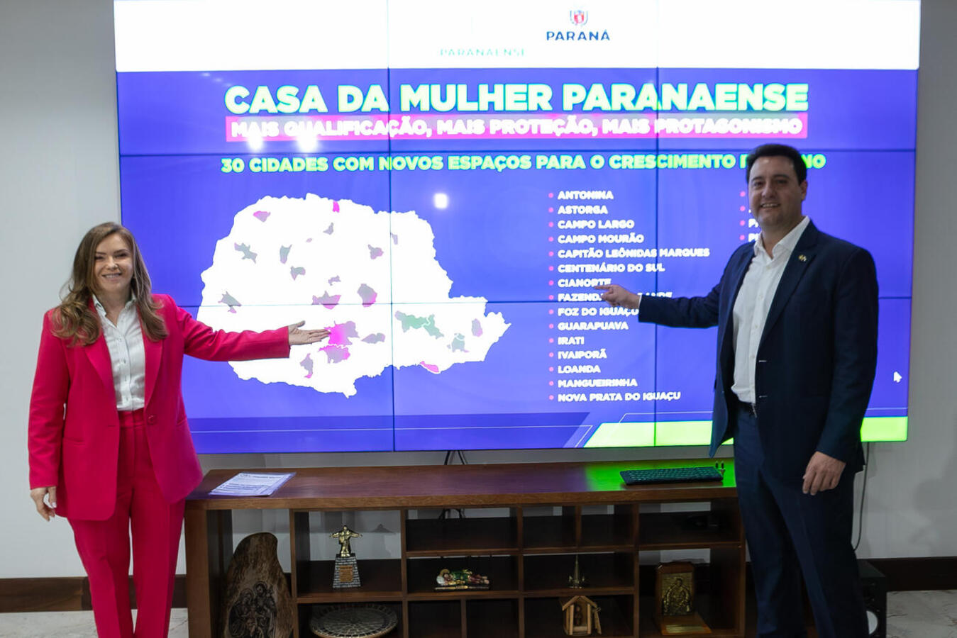 Toledo é contemplado com um investimento do Governo do Estado para a construção da Casa da Mulher Paranaense, que oferece apoio, proteção e muitas outras funções às mulheres do município. Foto: Roberto Dziura Jr/AEN