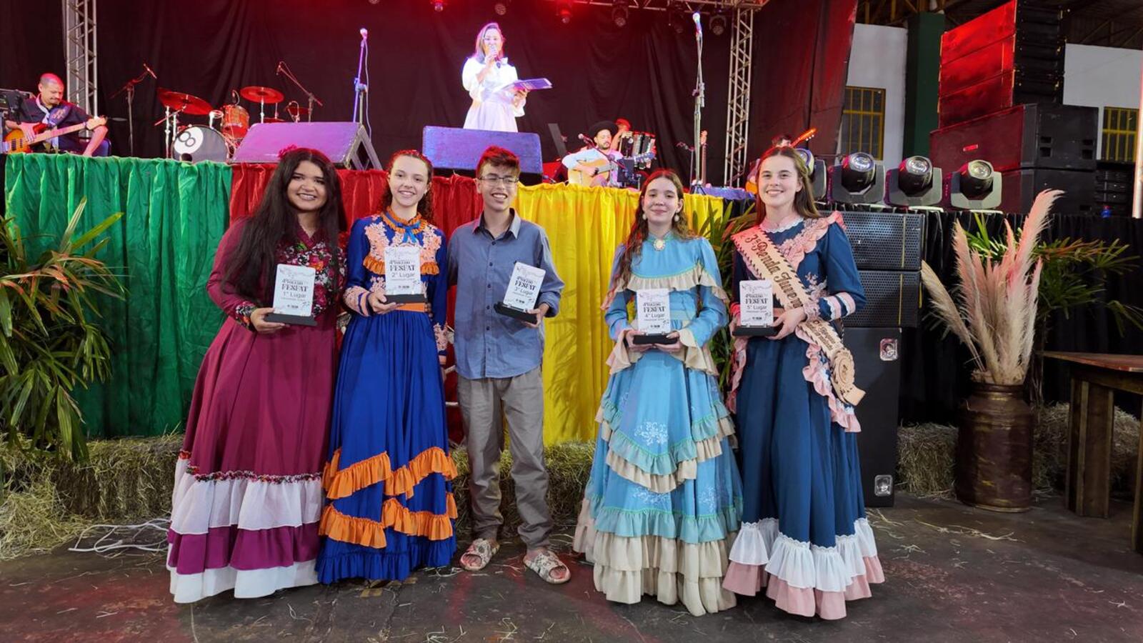 Finalistas da categoria Interpretação Juvenil