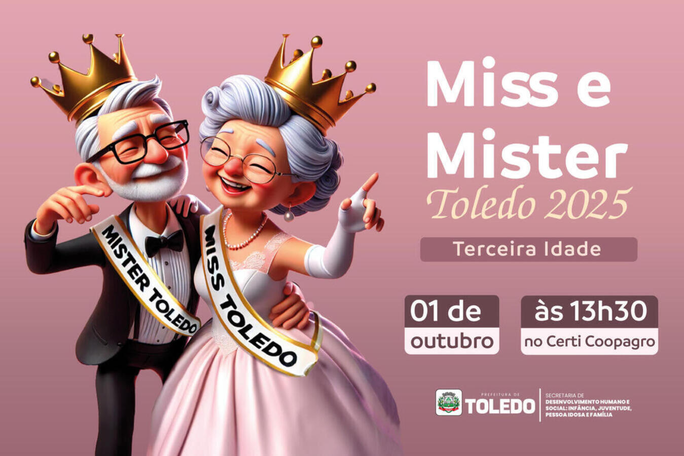 Concurso recebeu 27 inscrições, entre eles homens e mulheres de 60 anos ou mais de Toledo e região