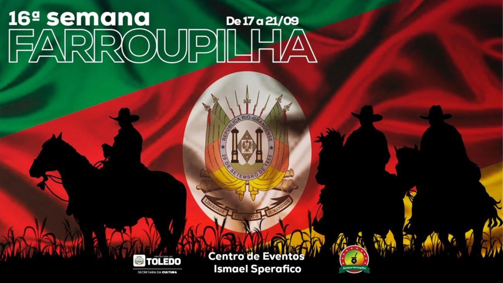 Entre 17 e 21/9, o melhor do tradicionalismo gaúcho estará em evidência em Toledo, com o Centro de Eventos Ismael Sperafico recebendo atrações voltadas a todos os públicos